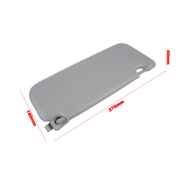 Front Left Driver Side Gray Sun Visor for Hyundai Accent 1E 1.6L GAS DOHC 852101R000