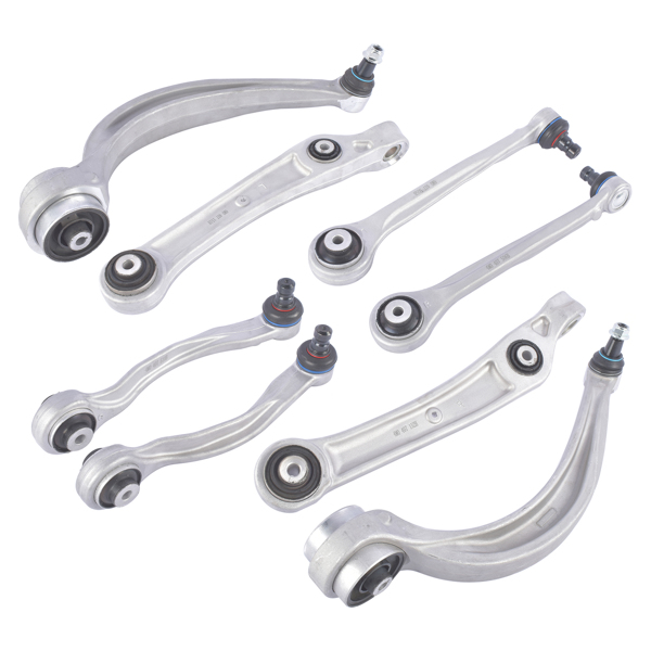 8PCS Front Control Arms & Ball Joint Assembly For Audi Q7 2017-2019 2.0L 3.0L 4M0407151H 4M0407693E