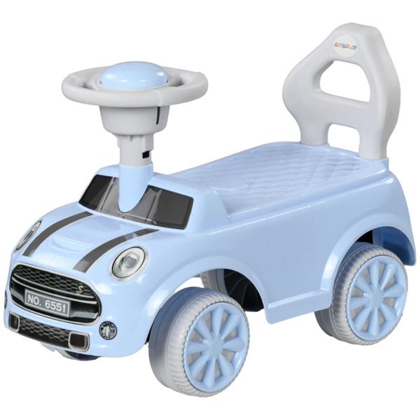 Light Blue toddler ride-on toy with Horn
