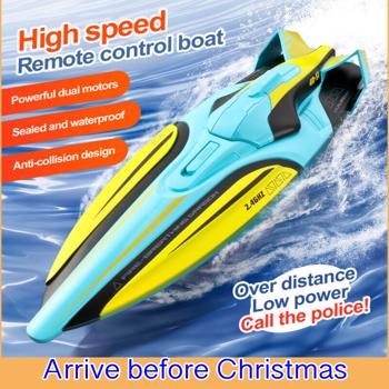 4DRC S1 RC Boat Remote Control Boat for Kids Adults 20+ MPH Racing Boats 2.4GHz,Gifts for Kids Adults.Logistics is randomly sent by UPS/USPS.