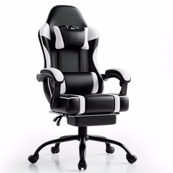 <b style=\\'color:red\\'>Gaming</b> Chair, Computer Chair with Footrest and Lumbar Support, Ergonomic Video Game Chair