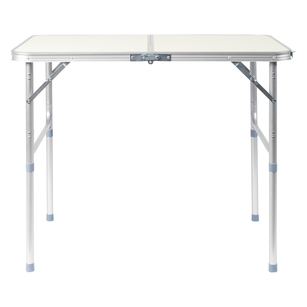 90 x 60 x 70cm Home Use Aluminum Alloy Folding Table White