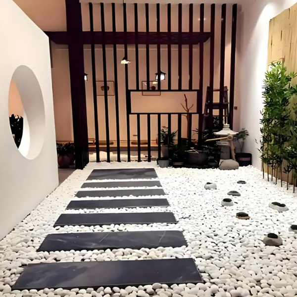 38磅白色河石，2-3英寸抛光鹅卵石-室内/室外使用的装饰性白色石头，非常适合植物、花瓶填充物、水族馆、鱼缸和花园景观（周末不发货，禁售亚马逊）-9