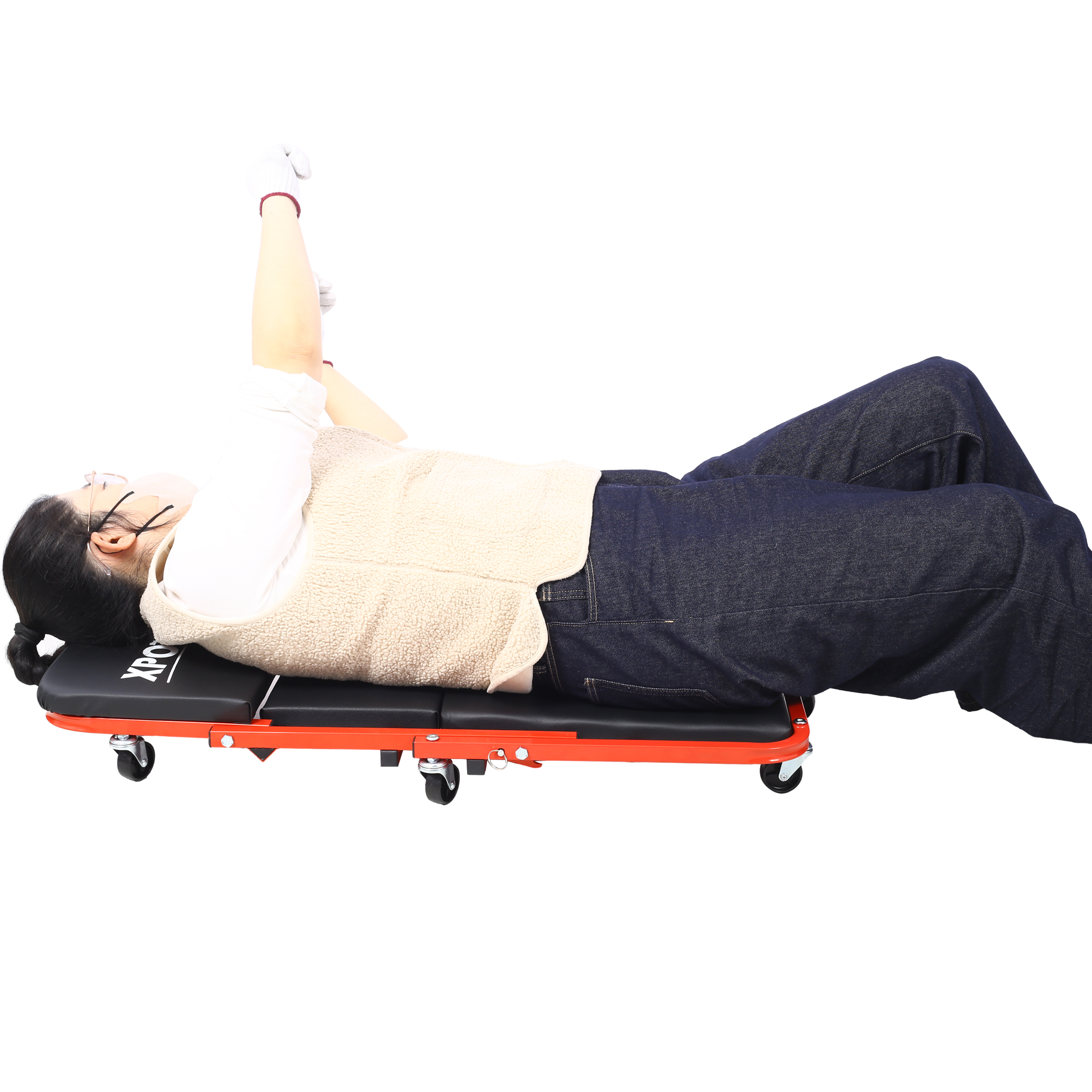 Mechanic Creeper, Garage Gift, 36″ Z Creeper Seat, 2 in 1 Mechanic Gifts, 300 lbs Capacity view 1