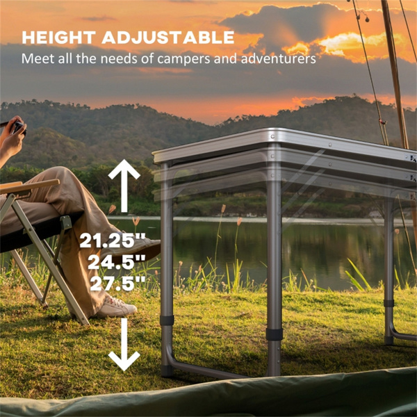  Aluminum Small Folding Table /  Dining Table