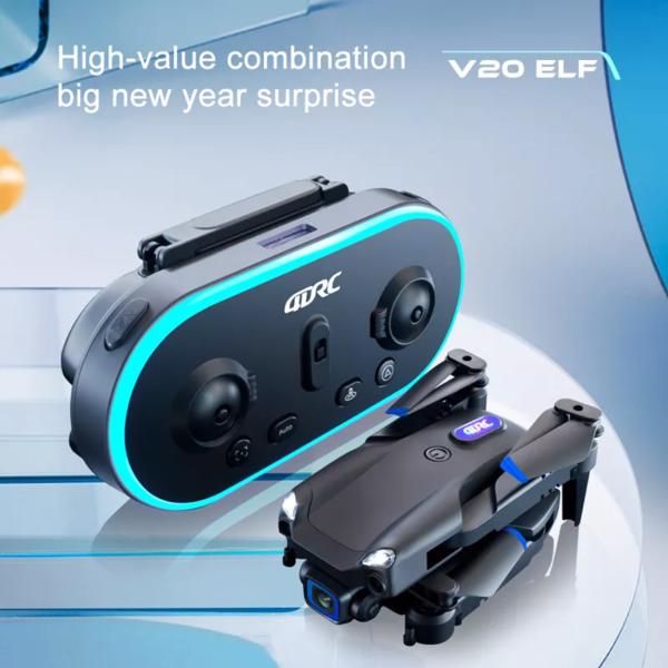 4DRC V20 RC Drone WIFI FPV 6K HD Dual Camera Gesture Photo Quadcopter 2 Battery,Suitable for beginners.,Logistics is randomly sent by UPS/USPS/FEDEX/Amazon Logistics
