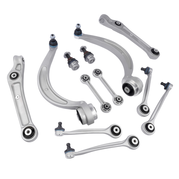 12Pcs Front Control Arms w/Ball Joint Sway Bar Link for 17-19 Audi A4 A4 Quattro