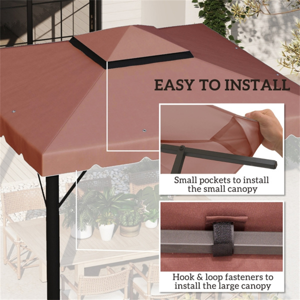 Replace the canopy cover of the sunshade and pavilion