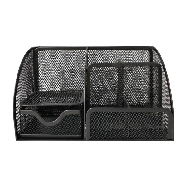 Mesh Desk Organizer,Multi-Use Desk Tidy & Pen Holder with 6 storage and 1 Slide Drawer