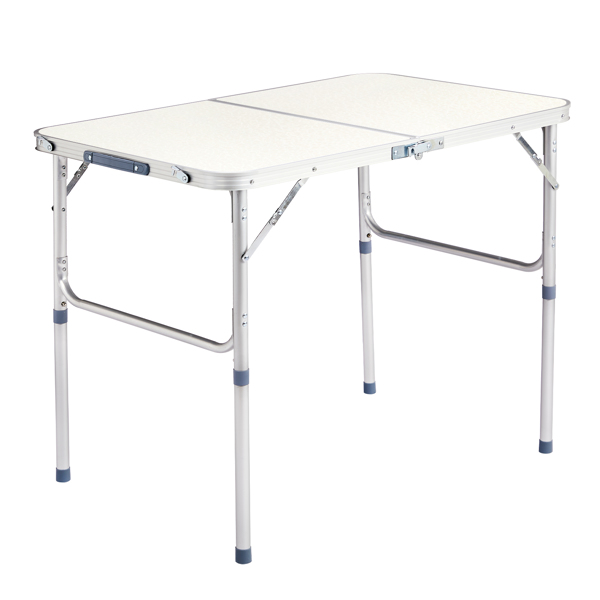 90 x 60 x 70cm Home Use Aluminum Alloy Folding Table White