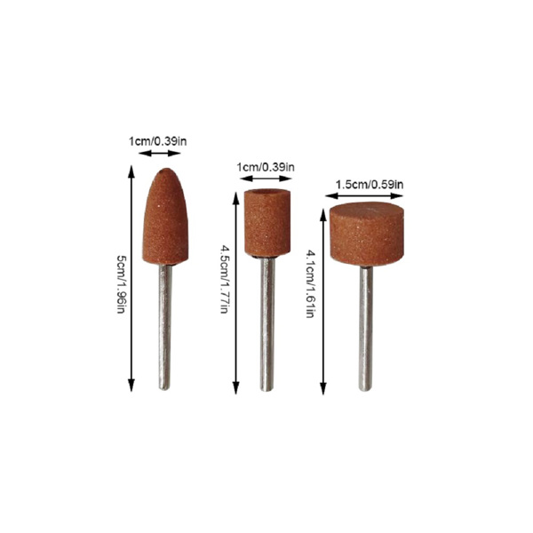 42 Pcs Sanding Drill Bit with 1/8 Inch Shank for Compatible with Dremel Rotary Tool for Grinding Stone Jade Mold Metal