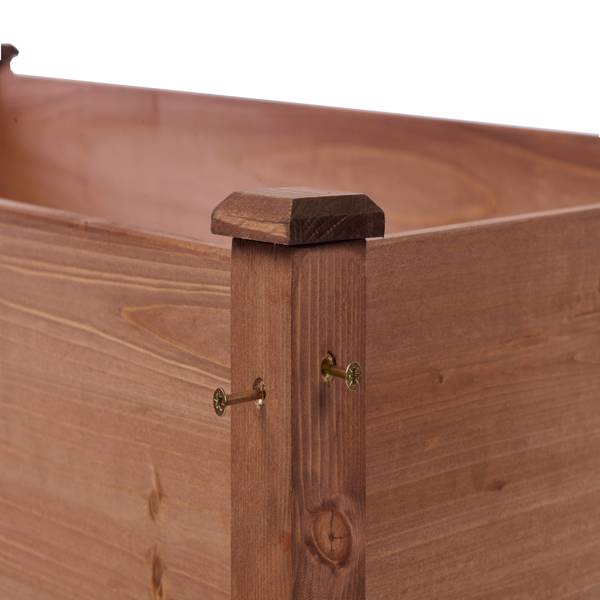 48x24x30英寸带腿高架花坛，高架木制花箱，适合户外植物花卉水果蔬菜香草种植-2