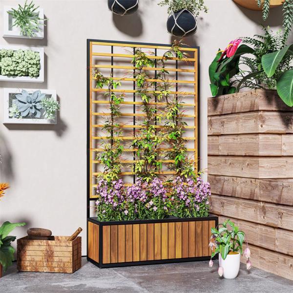 木制花园床（周末不发货）（ Amazon Shipping）（WalMart禁售）-9