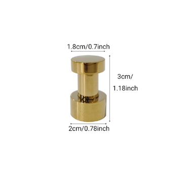Gold Round Wall Mount Bathroom Towel Hook,Single Clothes Bathroom Towel Living Room Hat Hook 5pcs