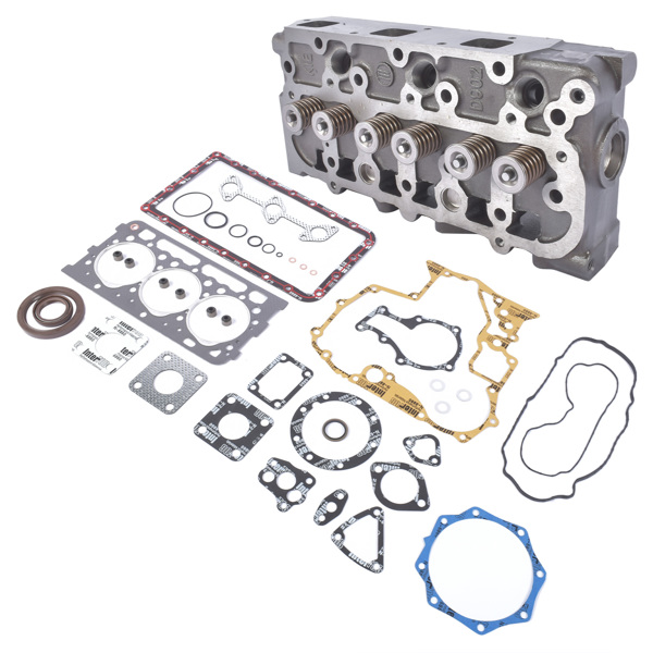 缸盖总成 Full Cylinder Head Valve & Spring Gasket for Kubota D902 Engine RTV900 RTV900W-6