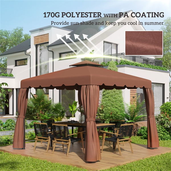 Replace the canopy cover of the sunshade and pavilion