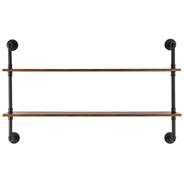 双层工业管架，48x9.84英寸，适用于厨房和卧室组织的壁挂式存储解决方案（周末不发货，禁售亚马逊）-10