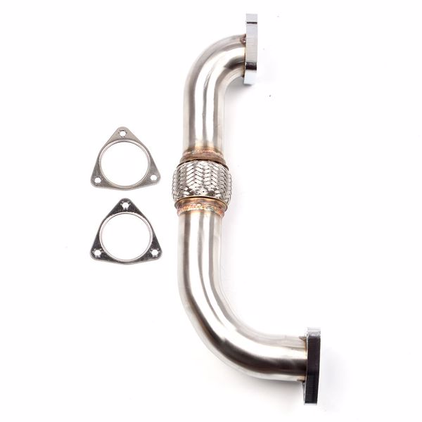 排气管 6.4L Turbocharger Up Pipe Fit For 08-10 Ford F250 Super Duty 08-10 Ford F350 Super Duty Stainless Steel（禁售亚马逊 & TEMU）(不支持无理由退货)-2