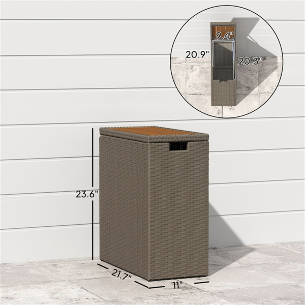 Wicker Outdoor Storage Box