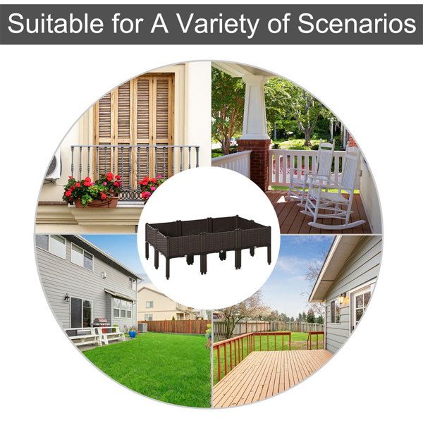 高架花园床/木制花盆 /木材种植箱（周末不发货）（ Amazon Shipping）（WalMart禁售）-6