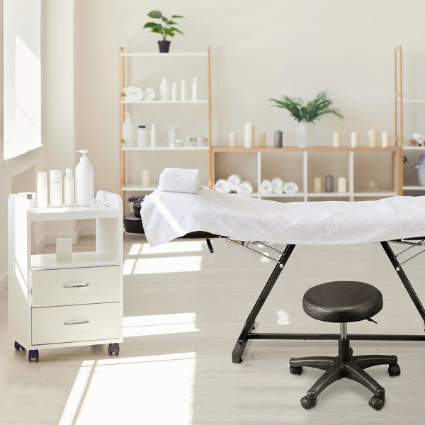 015A Beauty Salon Bed with Stool Black【Same code 10456084】