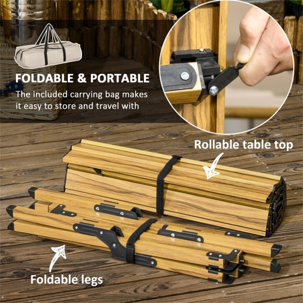  Aluminum Small Folding Table /  Dining Table
