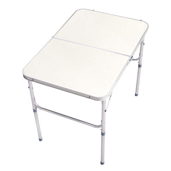 90 x 60 x 70cm Home Use Aluminum Alloy Folding Table White