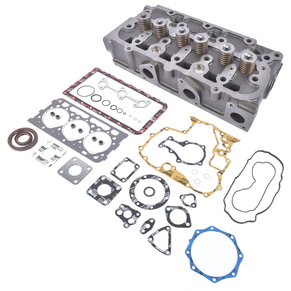 缸盖总成 Full Cylinder Head Valve & Spring Gasket for Kubota D902 Engine RTV900 RTV900W-4