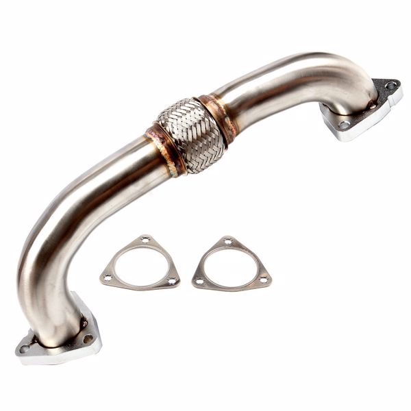 排气管 6.4L Turbocharger Up Pipe Fit For 08-10 Ford F250 Super Duty 08-10 Ford F350 Super Duty Stainless Steel（禁售亚马逊 & TEMU）(不支持无理由退货)-1
