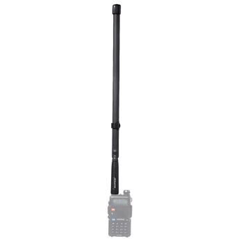 BAOFENG Ham Radio Upgraded Antenna VHF/UHF 18.89-inch,High Gain Foldable Soft Antenna for Baofeng UV-5R BF-F8HP 5RM/5RH K5PLUS UV-21R AR-152 Quansheng K6 UVK5(8) Walkie Talkie Radio Accessories 