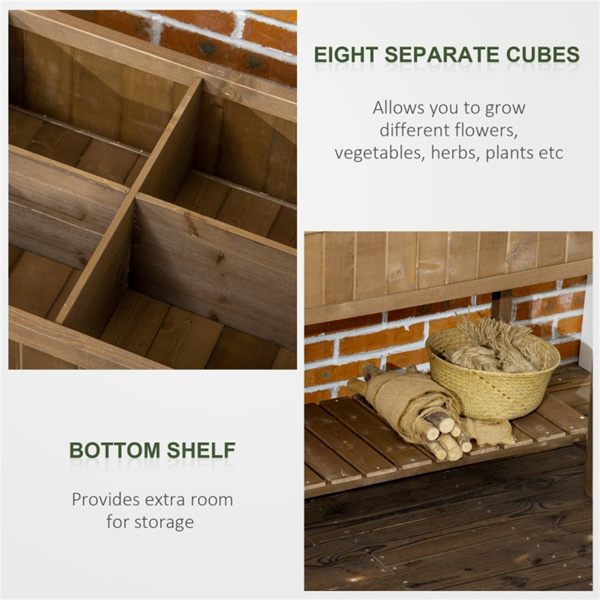 高架花园床/木制花盆 /木材种植箱（周末不发货）（ Amazon Shipping）（WalMart禁售）-4