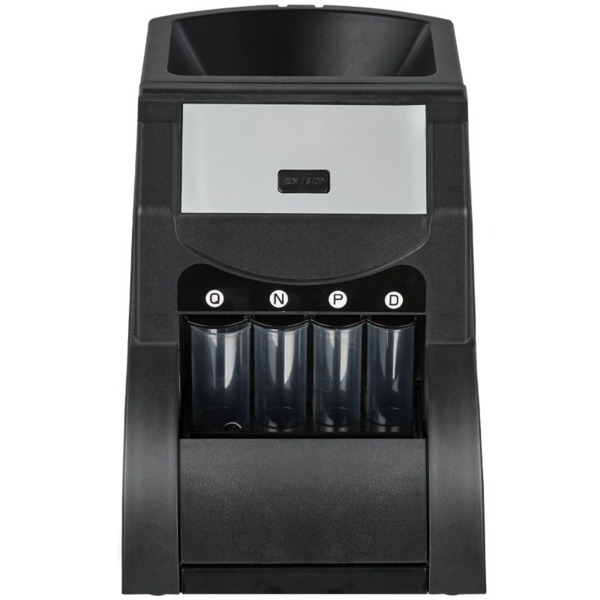 Automatic Coin Sorter Machine for US Coins - Counts & Sorts 230 Pennies/Nickels/Dimes/Quarters per Minute, 200-Coin Capacity, Ideal for Banks/Retail/Home Use