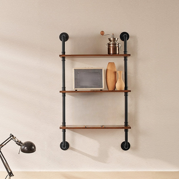 3层工业管架，24x7.87英寸，厨房和卧室壁挂式存储解决方案，节省空间设计（周末不发货，禁售亚马逊）-9