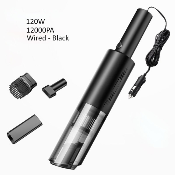 Home Car Vacuum Cleaner, 120W 12000Pa Rechargeable Handheld Wired Charging Multi-function Cleaning Accessories For Car Interior home