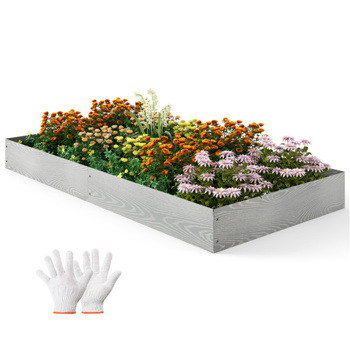 Galvanized Metal Landscape Edging Includes 6 Flexible Panels
