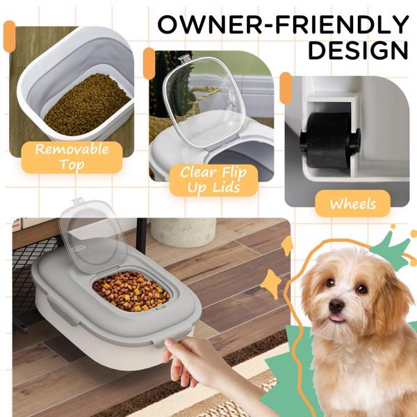 Dog Food Storage Container Collapsible Design