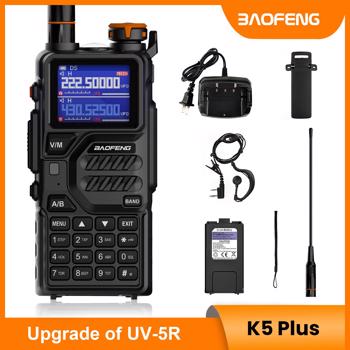BAOFENG K5PLUS Ham Radio Long Range (Upgraded of UV-5R) Walkie Talkies Long Distance, Two Way Radio vith Copy Frequency,USB-C Charging, NOAA for Hunting, Audio & Video Emergency Radios（1PCS）