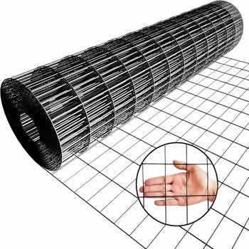 36inch x 50ft Black Vinyl Coated Hardware Cloth 2\\" X 3\\" 16Ga Welded Wire Mesh fence, PVC Coated Welded Chicken Wire Fencing, Metal Garden Plant Fencing, for Chicken Coop and Home Improvement 