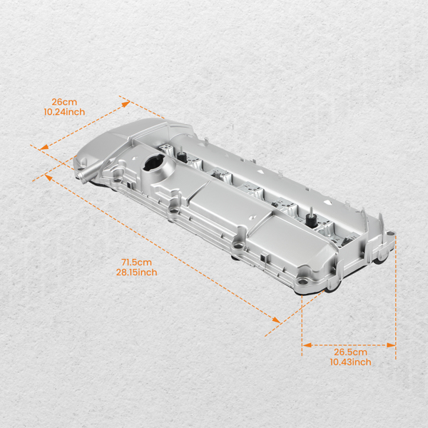 铝制气门盖（带垫片和螺栓）适用于宝马 E46 E39 325XI 330CI 330I M52 M54-2