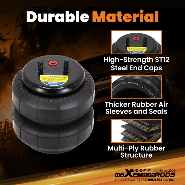 2X空气悬架弹簧袋For Ford F-150/F-250/F-350 W21-760-6781-6