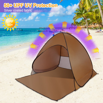 Pop Up Beach <b style=\\'color:red\\'>Tent</b> Sun Shade Shelter Anti-UV Automatic Waterproof <b style=\\'color:red\\'>Tent</b> Canopy for 2/3 Man w/ Net