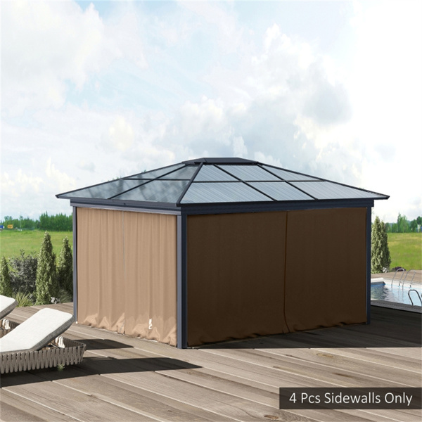 Universal Gazebo Sidewallt  Coffee-AS ( Amazon Shipping)（Prohibited by WalMart）