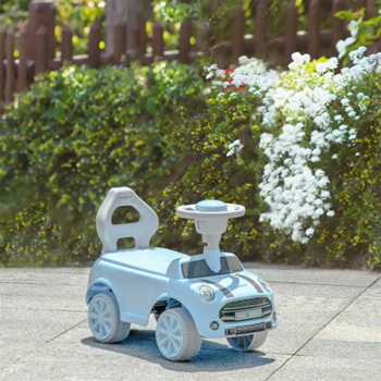 Light Blue toddler ride-on toy with Horn