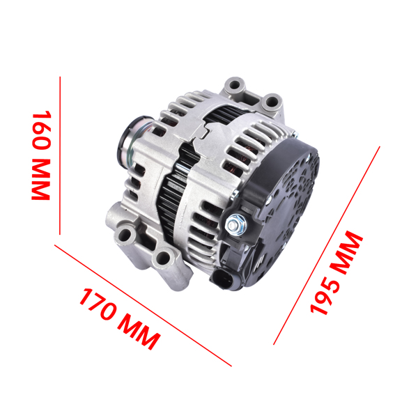 发电机 Alternator 180 Amp 12V for BMW 128i 323i 328i 328xi 330i 528i 528xi X3 X5 12317550968-10