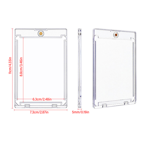 35PT卡砖磁吸有凹槽球星卡保护套 薄款 5pcs-4