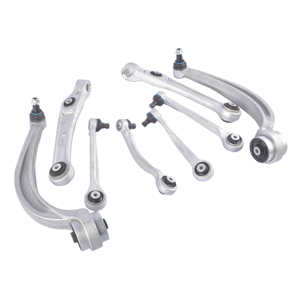 8PCS Front Control Arms & Ball Joint Assembly For Audi Q7 2017-2019 2.0L 3.0L 4M0407151H 4M0407693E