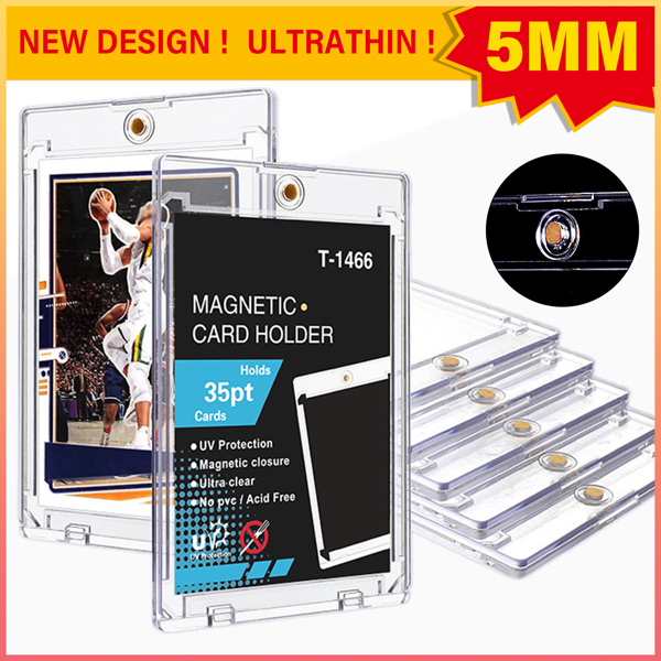 35PT卡砖磁吸有凹槽球星卡保护套 薄款 5pcs-2