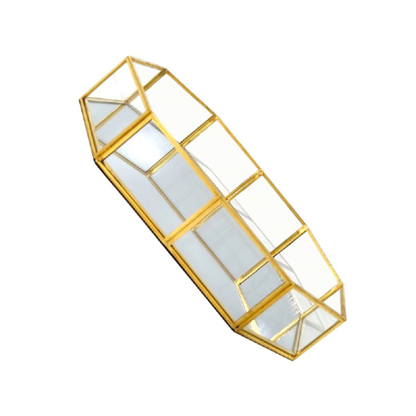  Best Quality Glass Metal Tray Custom Home Decorative Serving Tray for Kitchen Use