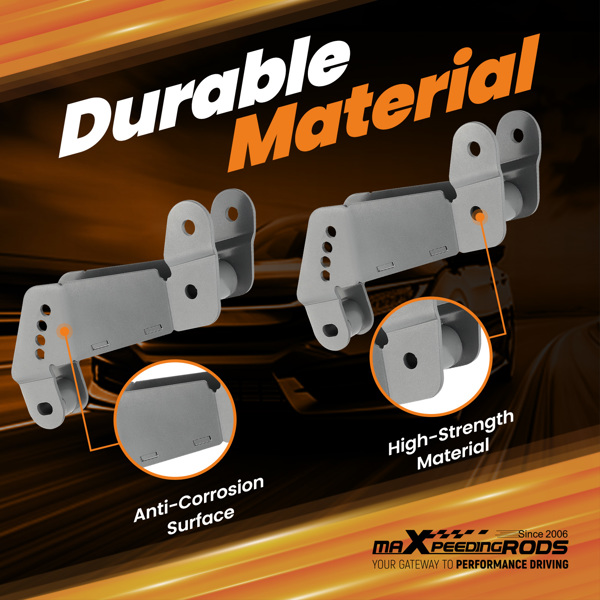 前控制臂支架 2-4 英寸升降校正 适用于 2007-18 年Jeep Wrangler  JK/JKU-2