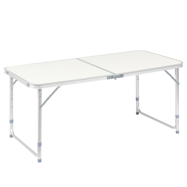 120 x 60 x 70 4Ft Portable Multipurpose Folding Table White
